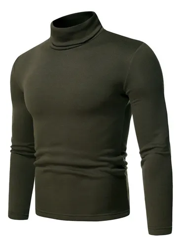 Polera manga outlet larga cuello alto