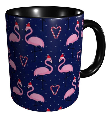 Feliz Navidad Flamingo Bird Tazas De Café Divertidas P...