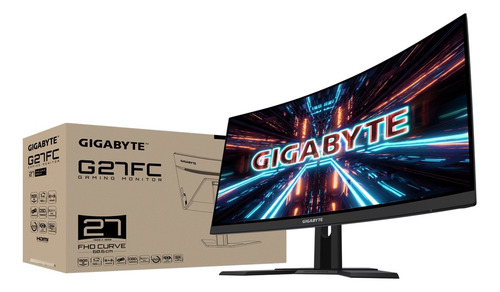 Monitor Gamer Gigabyte G27fc Led 27  Curvo 220v Hdmi Display