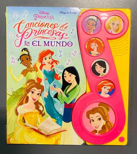 Libro Disney Princesa Canciones De Princesas En El Mundo
