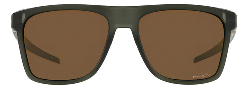 Óculos De Sol Oakley Leffingwell Oo9100 910011 tamanho 57 , Coe da Armação Nanquim verde-oliva fosco cor da lente Bronze Prizm