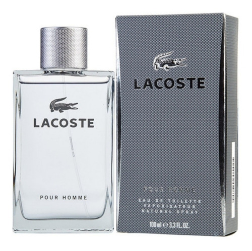 Perfume Lacoste Homme Grey 100ml Caballero Original 