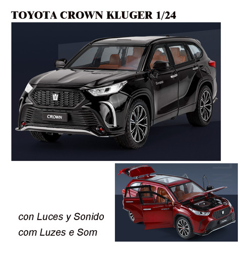 Coche De Metal Miniatura Toyota Nuevo Suv Crown Kluger 2023