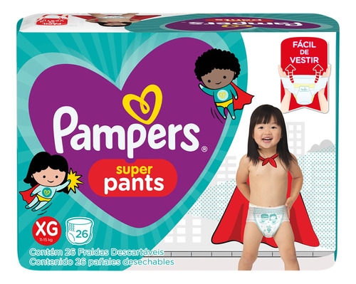 Fraldas Pampers Super Pants XG