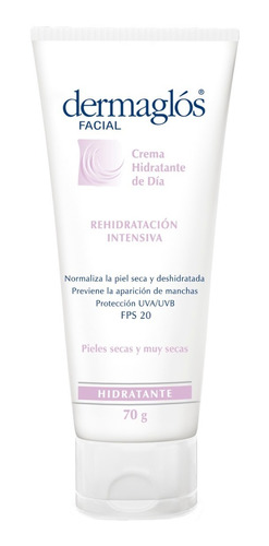 Dermaglos Crema Rehidratacion Intensiva  Día Con Fps20  70g