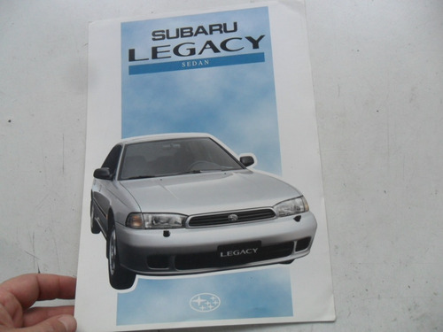 Folleto Subaru Legacy Antiguo Original No Manual Gl Gx