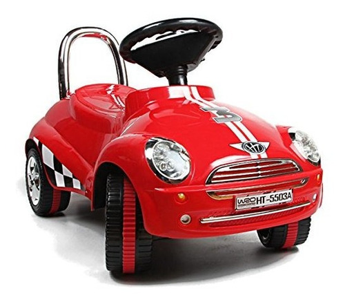 Red Ride On Car Toy Gliding Scooter Con Sonido Y Luz 