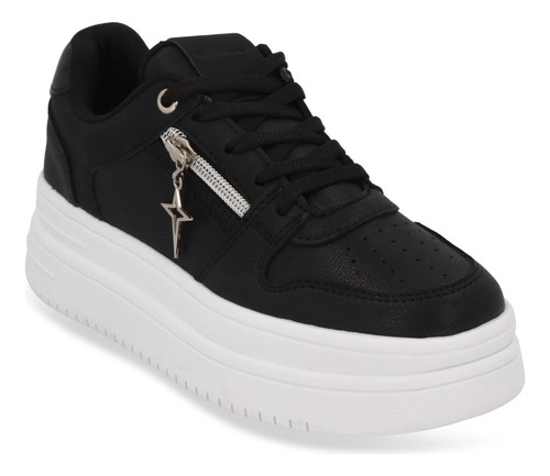 Zapato Alto Casual Pv50511 Antideslizante Cadena Cierre