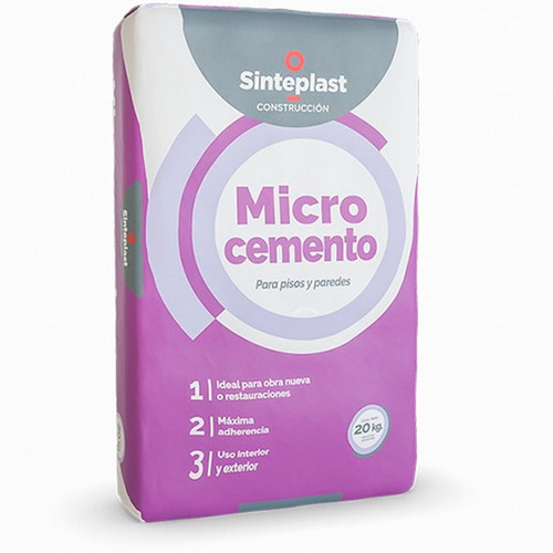 Microcemento Base Niveladora X 20 Kg Sinteplast