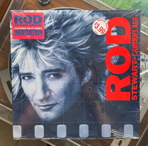 Rod Stewart Vinilo Camouflage 1984 1ra Edicion Nuevo Sellado