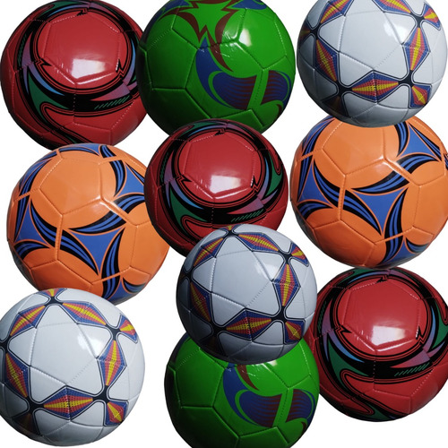 100 Balones De Futbol Genérico Colores Surtidos Mayoreo 