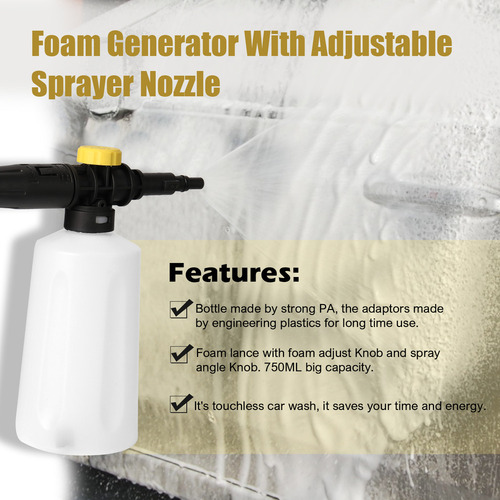 Arandelas Pulverizadoras Snow Foam Lance Snow De 750 Ml Con
