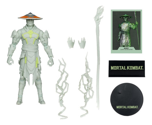 Figuras De Acción De Mcfarlane Mortal Kombat Raiden (gitd)