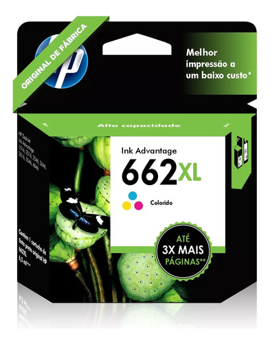 Cartucho Hp 662xl Color 662 Xl Original