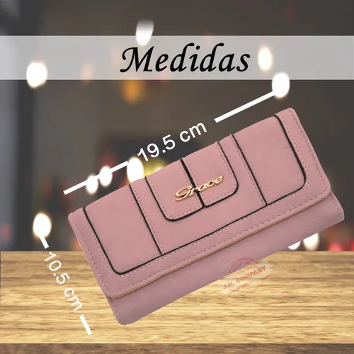 Cartera De Dama Elegante Clasica Espacio Para Celular Pbw017
