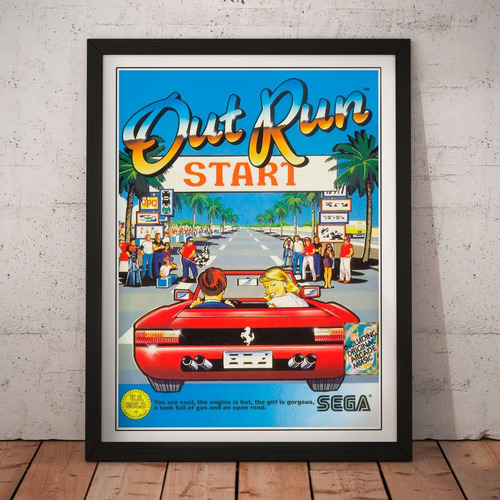 Cuadro Gamer - Outrun - Poster Fan Retro