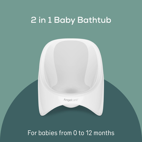 Bañera 2 En 1 Para Bebés Hasta 12 Meses Color Blanco