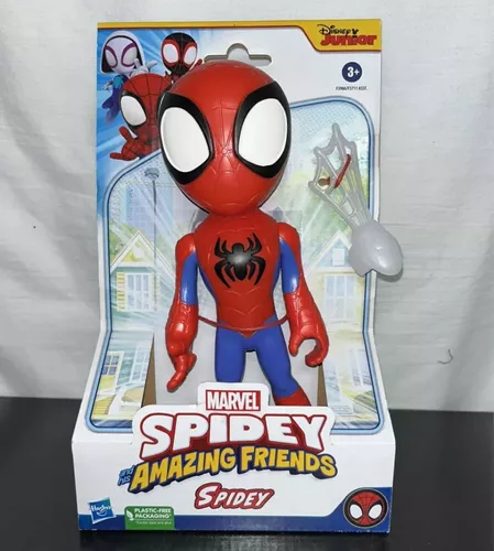  Spidey and His Amazing Friends Figura de acción de Spidey de  gran tamaño de 9 pulgadas, juguete de superhéroe preescolar para niños a  partir de 3 años : Juguetes y Juegos