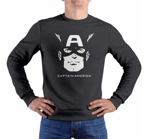 Polera Capitan America Cara (d1308 Boleto.store)