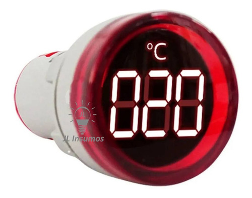 Termometro Digital 220v -20ºc +199ºc Tipo Ojo De Buey Rojo