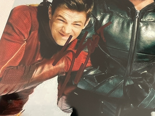 Autografo Grant Gustin Flash Melissa Benoist Supergirl Flash (Usado)