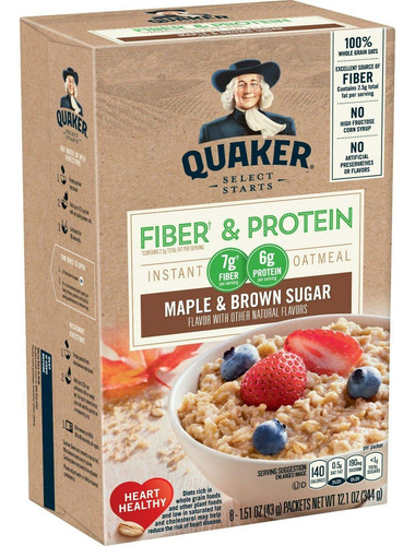 Fibra De Avena Instantánea Y Proteínas 8 Unidades