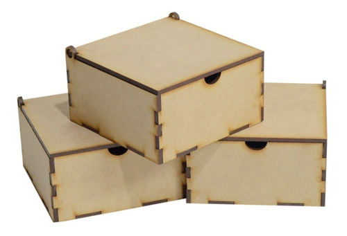 Caja/bombonera Tapa Lisa, Fibrofacil, Pack X10u
