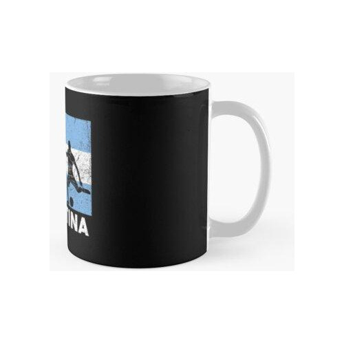 Taza Argentina Bandera Fútbol Fútbol Jersey Argentina Fan Ca