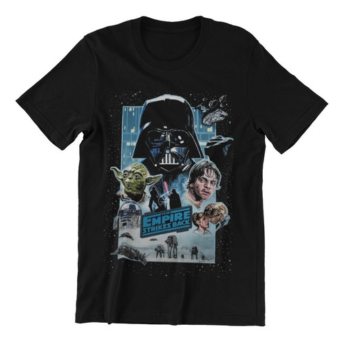 Polera Unisex Star Wars Yoda Poster Estampado Algodon