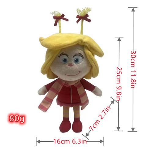 5pcs Christmas Grinch Muñeca Peluche Juguete Niños Regalo