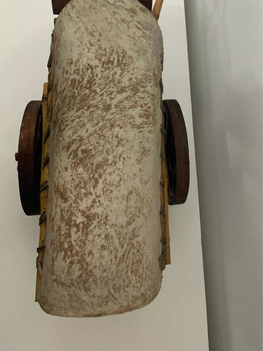 Carreta Antigua, Madera Y Cuero De Colección (Usado)