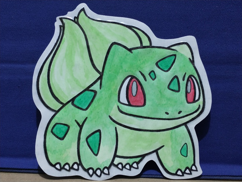 Sticker Casero Bulbasaur Pokémon Bootleg (Usado)