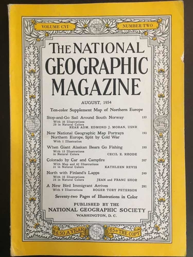 Revista National Geographic Agosto 1954