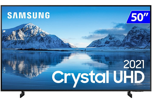 Imagem 1 de 7 de Smart Tv Samsung 50 4k Wi-fi Tizen Crystal Un50au8000gxzd