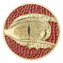 Comprar Moneda Conmemorativa Ojo De Dragón Rojo Feng Shui De 40mm.