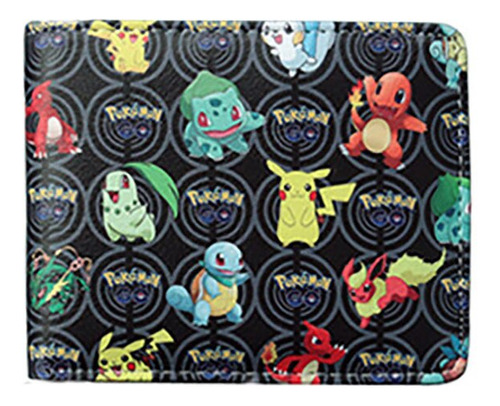 Cartera De Pokémon Para Hombre, Billetera Larga De13