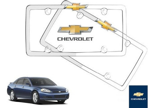 Par Porta Placas Chevrolet Impala 3.5 2010 Original