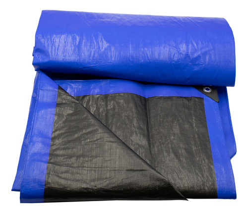 Lona De Polietileno Uso Super Rudo Azul/negro 180 Gr 2x3 M