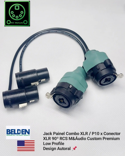 Cabo Insert Y P10 Stereo Trs 90º X 02 P10 90º Mono