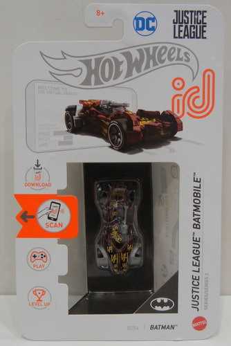 Hot Wheels Id Batman Justice League Batmobile Con Chip