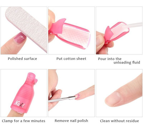 Juego De 50 Extensiones De Uñas De Poligel Con Lámpara Uv/le