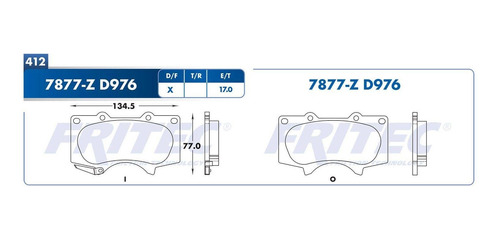 Balatas Delanteras Toyota 4runner 2.7l 2010 Fritec