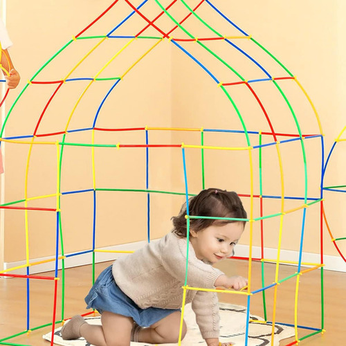 Constructor De Paja Stem Building Toys 800 Pcs Colorful Plas