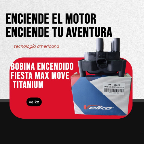Bobina Encendido Fiesta Max Move Titanium Ka Eco Sport 1.6 