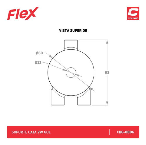 Imagen 4 de 7 de Soporte De Caja Vw Gol Elastomero Collino Motor Ap