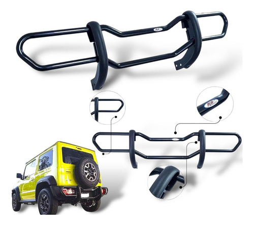 Burrera Bumper Trasero Bronx Suzuki Jimny 2021 Negro 