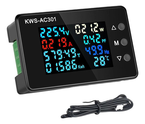 50-300v Voltaje Probador Medidor Amperaje Ac Corriente