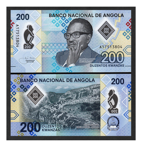 Grr-billete De Angola 200 Kwanzas 2020 - Polímero