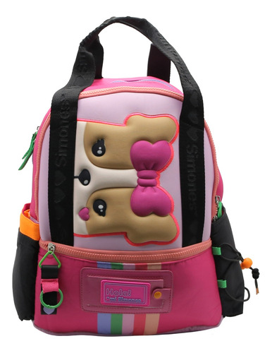 Mochila Escolar Bolso Simones Combinado 16 Pulgadas 