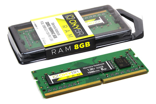 Memória Ram Notebook OxyBR DDR3L 8GB 1600MHz 1.35V